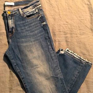 Flying monkey distressed crop jeans womens size 29 GUC